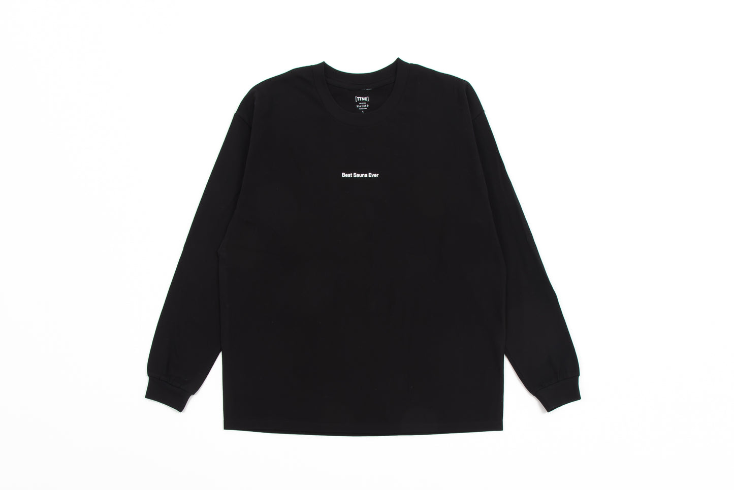 Best Sauna Ever Small Logo Long-Sleeve Tee