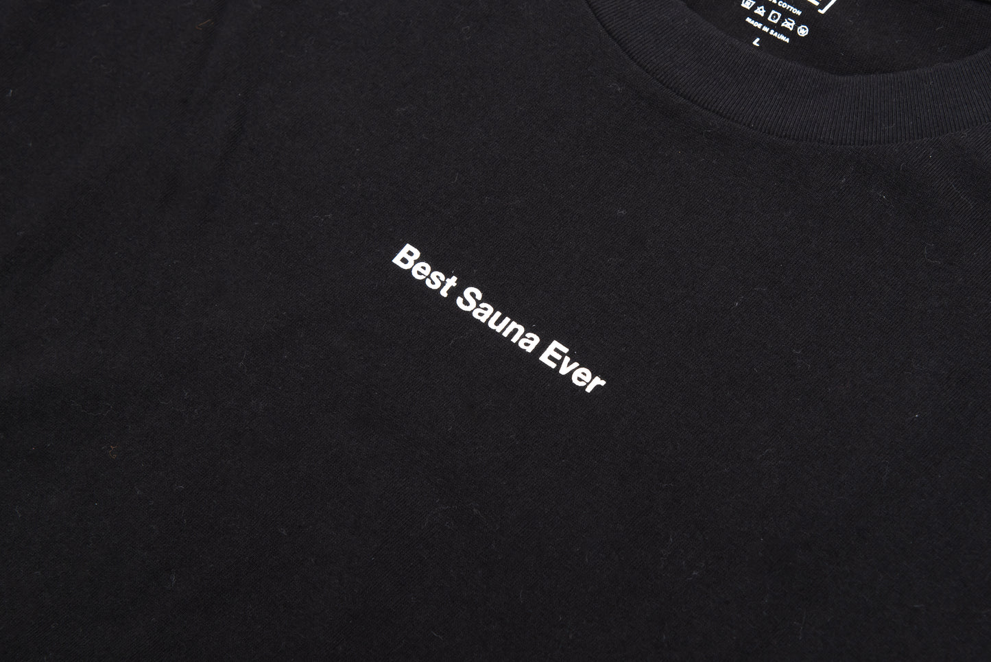 Best Sauna Ever Small Logo Long-Sleeve Tee