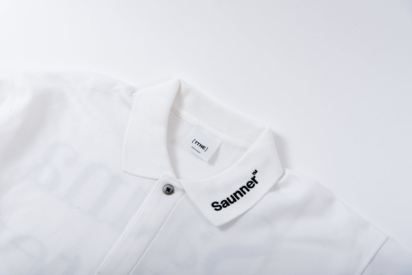 “Sauna Water Golf Repeat” Long Sleeve Polo Shirts - White