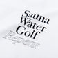 “Sauna Water Golf Repeat” Long Sleeve Polo Shirts - White