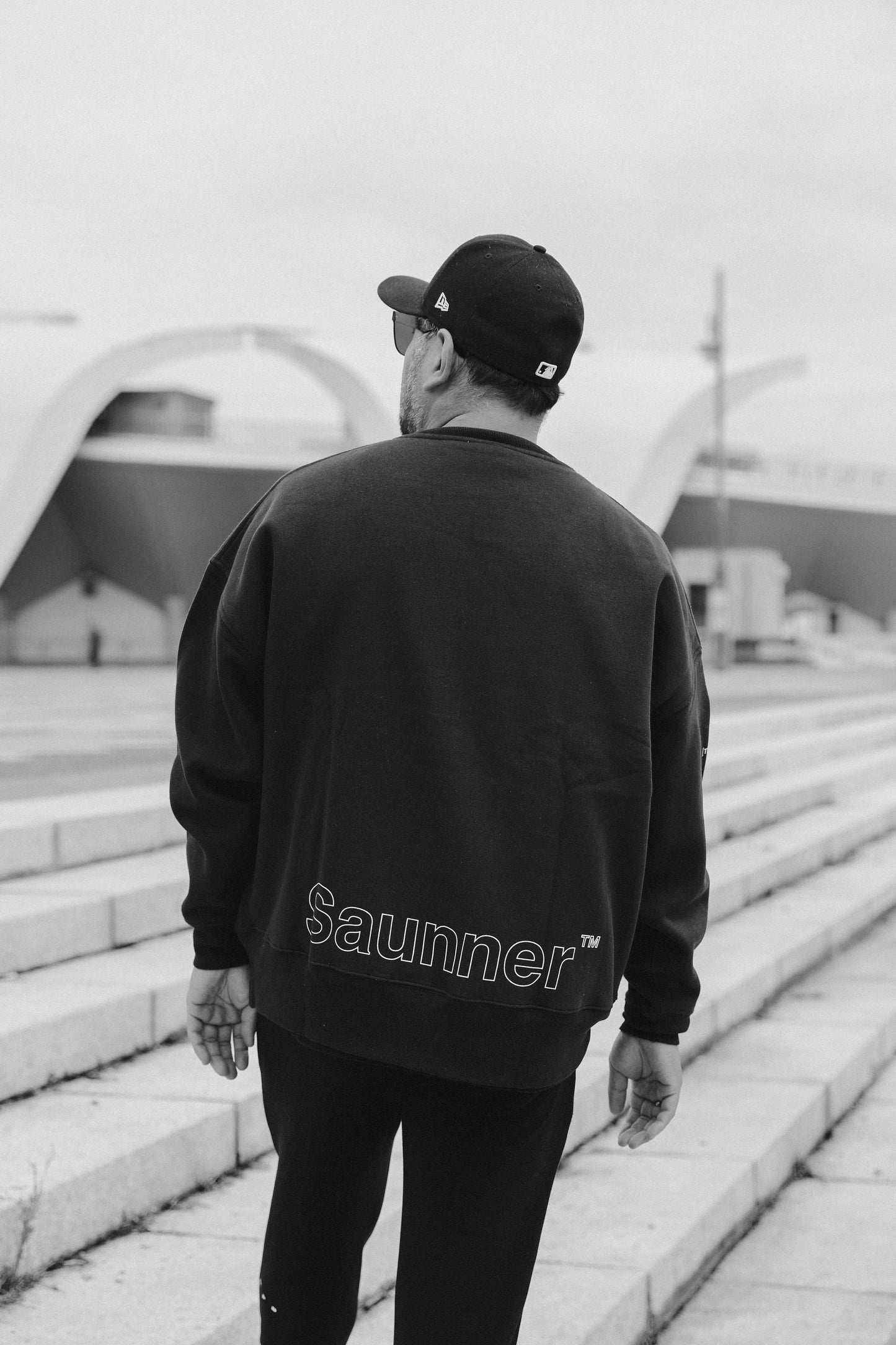 Saunner™️ Back to Black Crewneck Sweatshirt