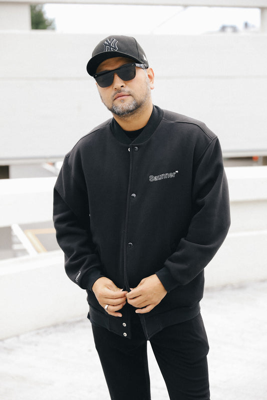 Saunner™️ Back to Black Sweat Snap Jacket