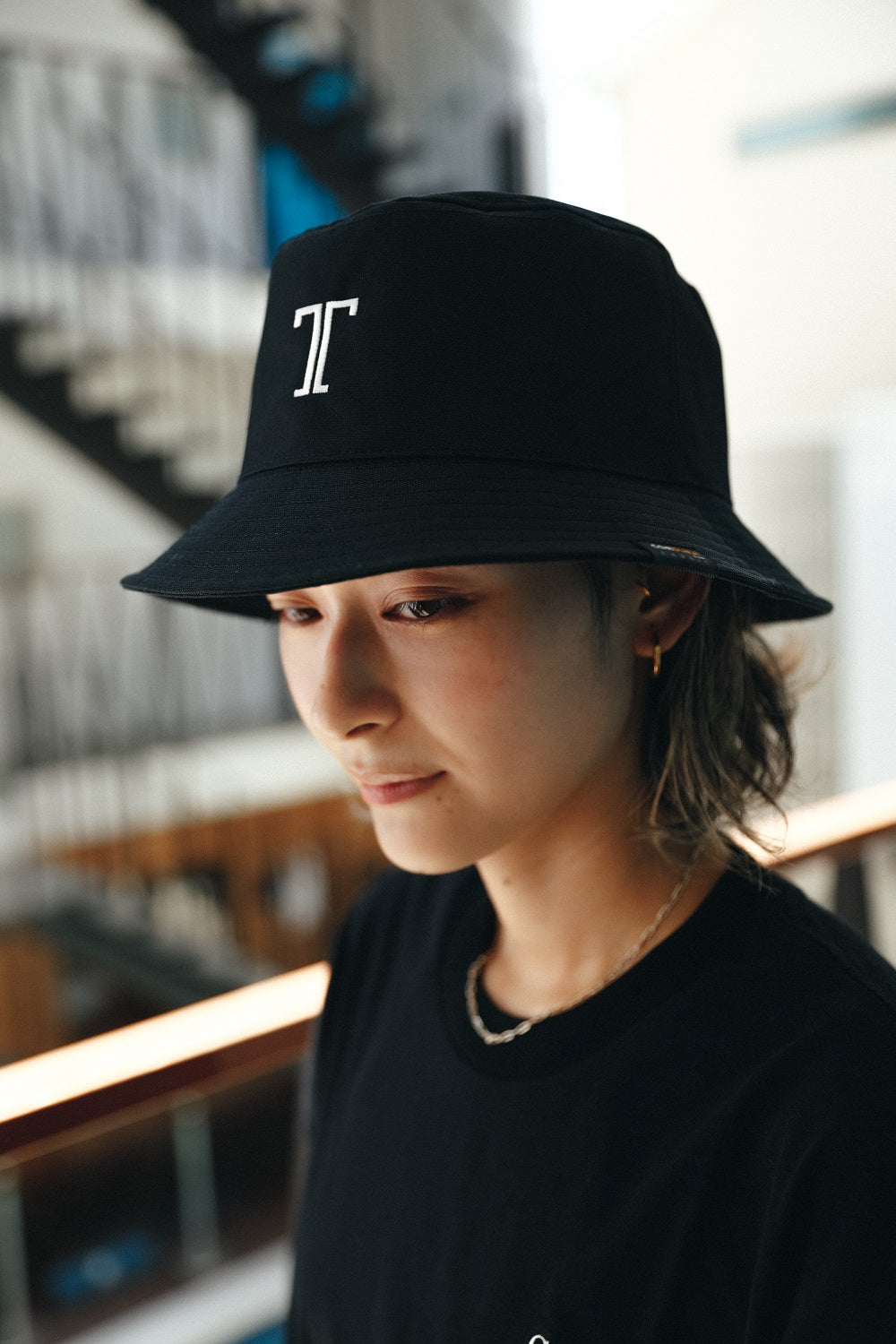 ［TTNE］T icon Bucket Sauna Hat - Black