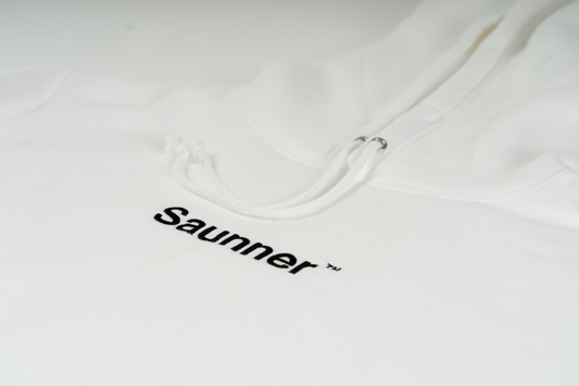 Saunner ™ Logo Hooded Sweatshirt - White