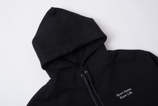 One Mile Sauna Wear”Know Sauna,Know Life”-Autumn/Winter Edition- Hoodie - Black