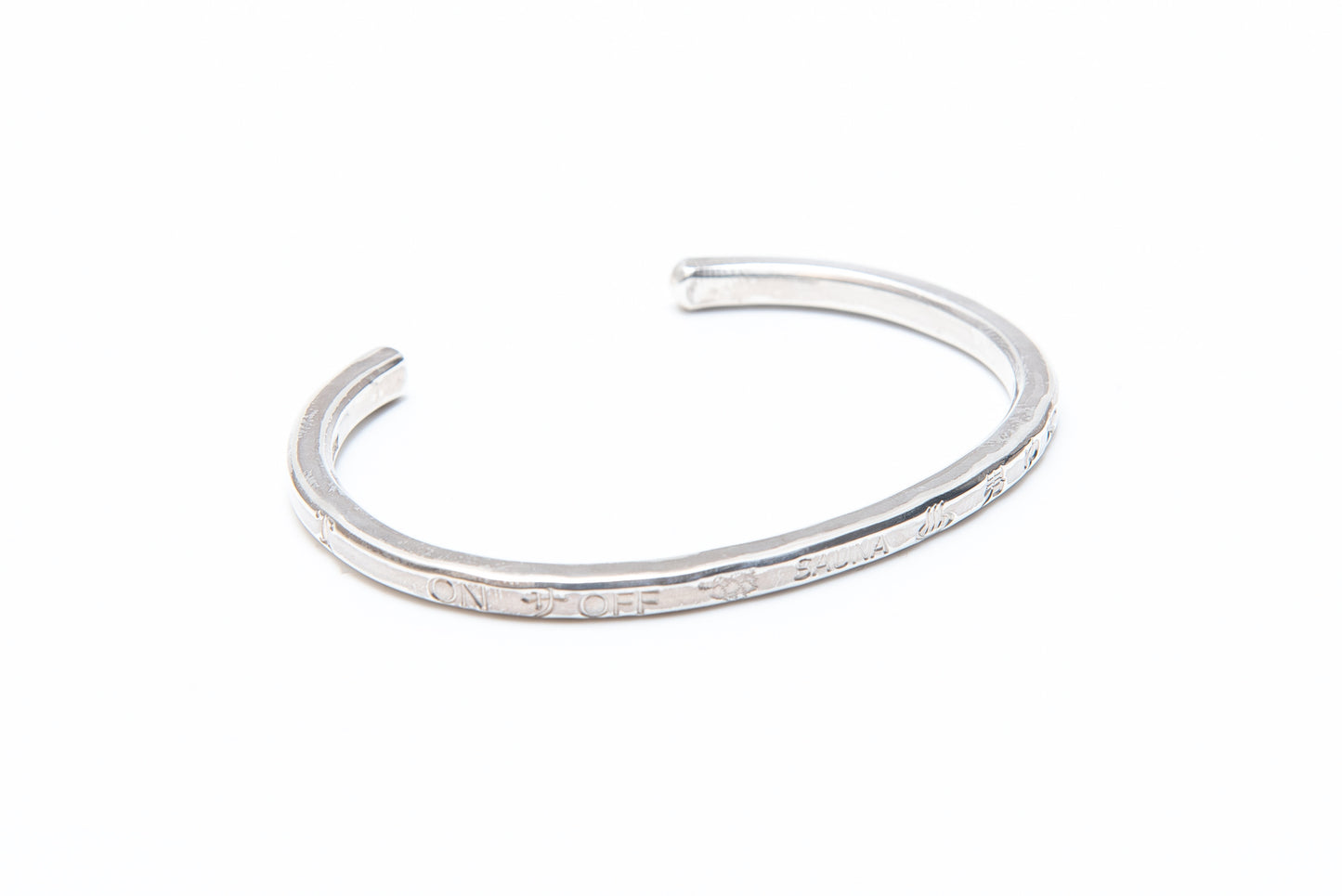 ［TTNE］Silver925 Sauna Bangle(18k Gold Pointed)