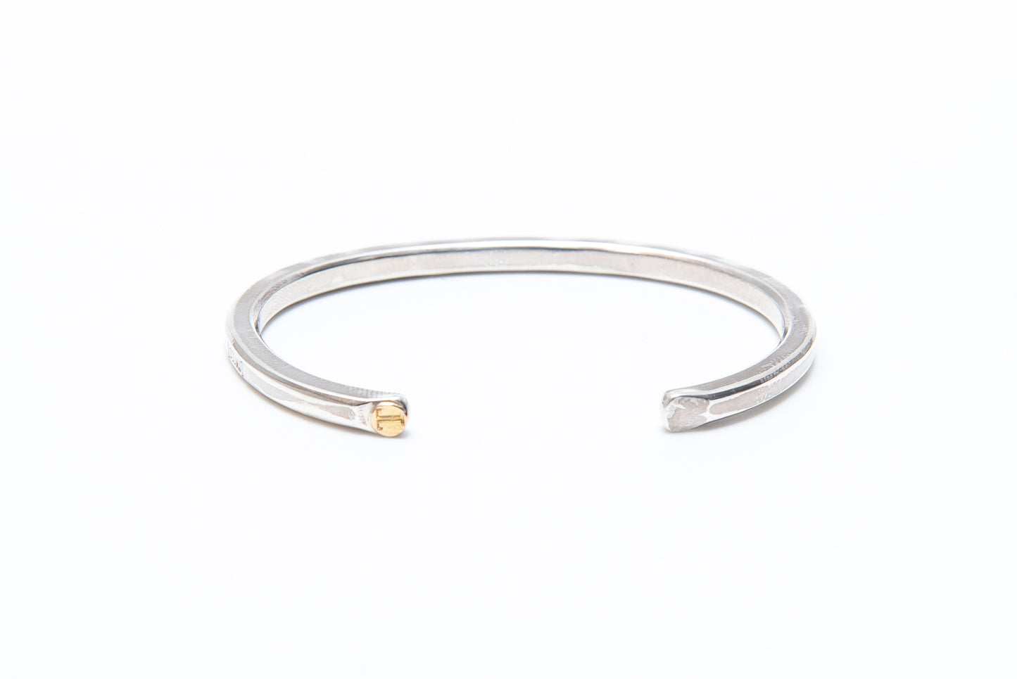 ［TTNE］Silver925 Sauna Bangle(18k Gold Pointed)
