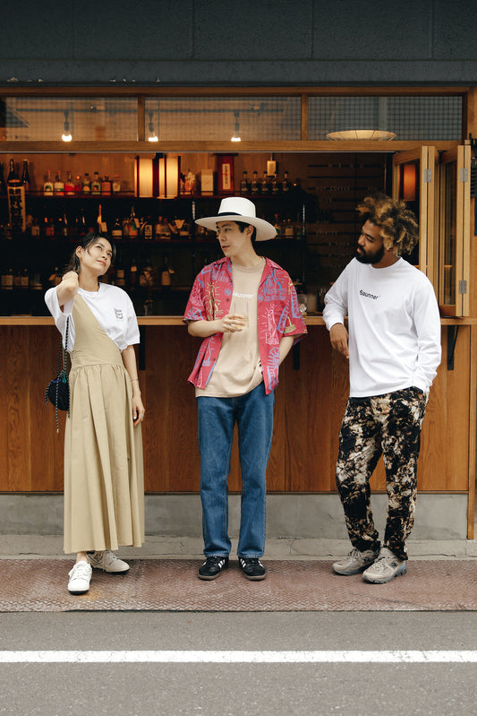 Saunner ™ Logo Tee-Beige