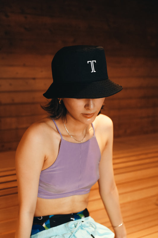 ［TTNE］T icon Bucket Sauna Hat - Black