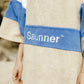 Saunner™️ Multi-Color Poncho - Blue/Beige