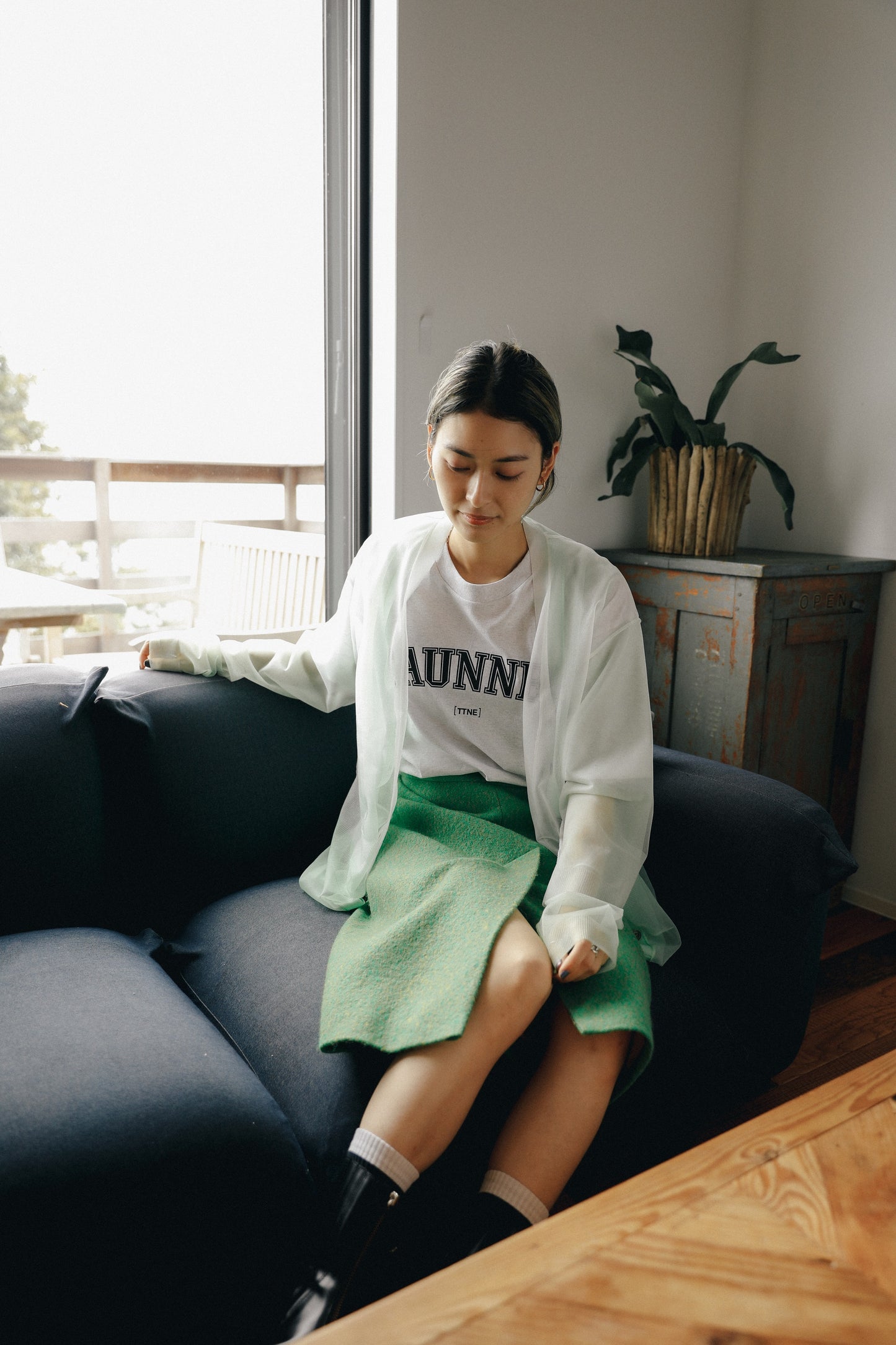 ［TTNE］Saunner College Logo Tee