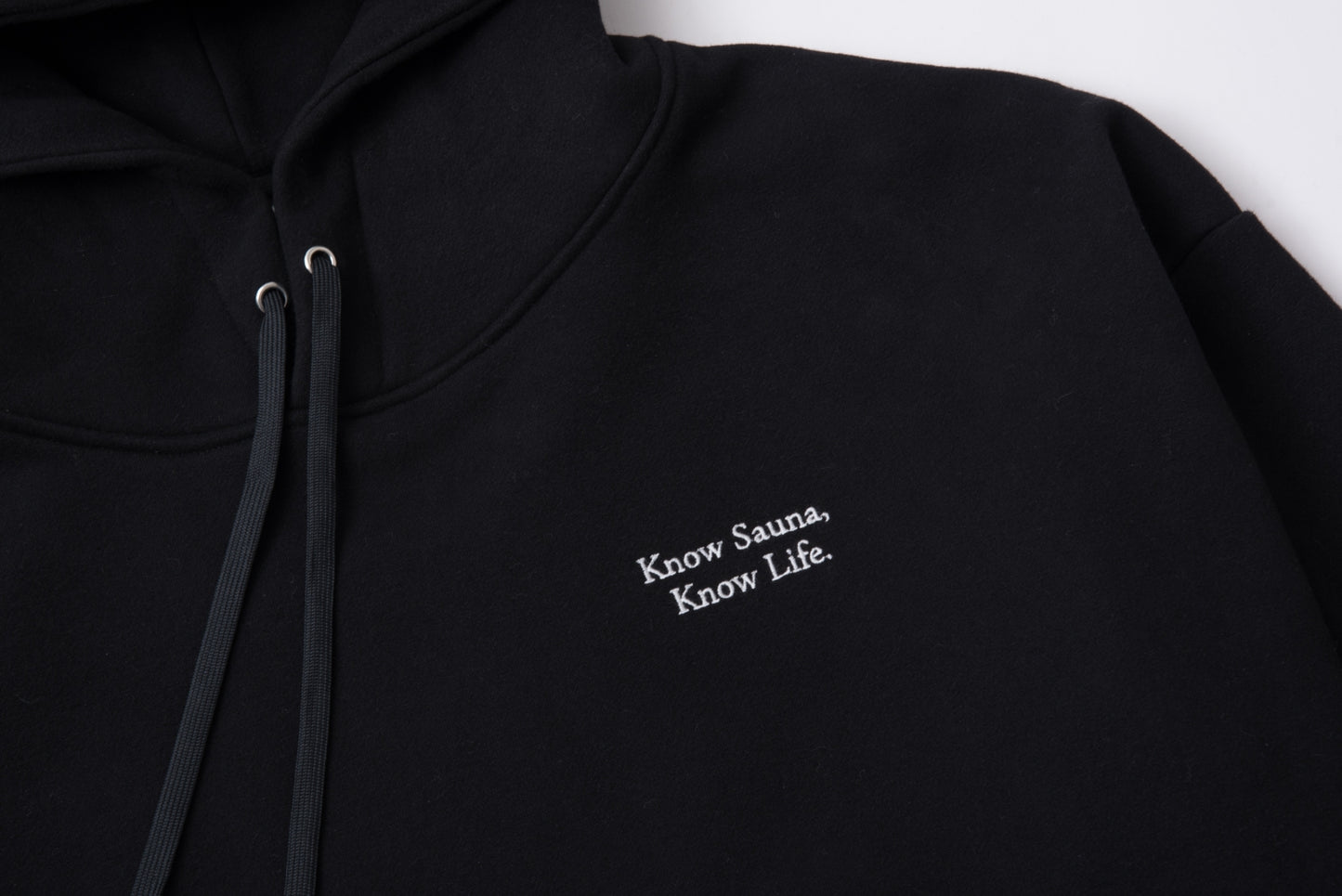 One Mile Sauna Wear”Know Sauna,Know Life”-Autumn/Winter Edition- Hoodie - Black