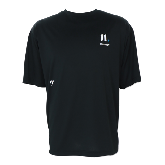 AFTWATER/ MESH BIG TEE - Black