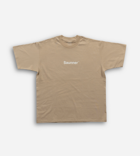 Saunner ™ Logo Tee-Beige