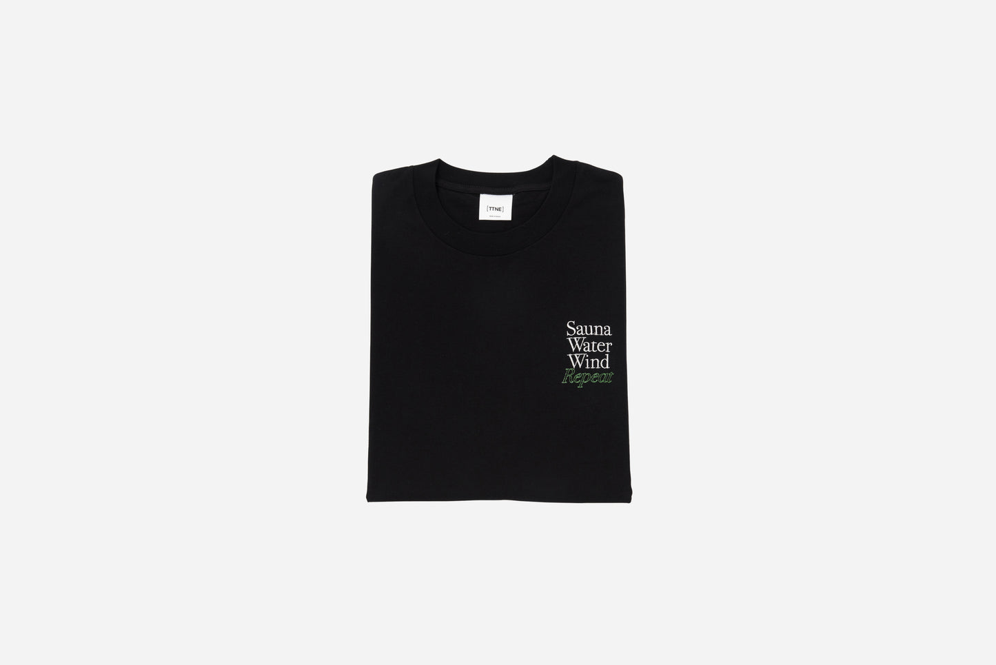 One-point Logo Tee"Repeat" Black-Green