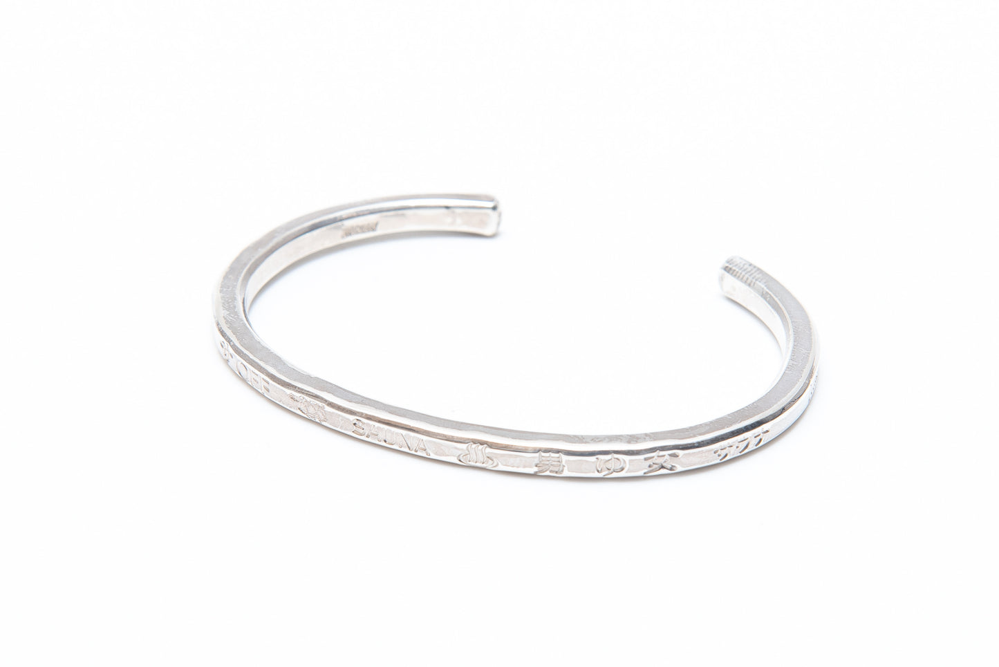 ［TTNE］Silver925 Sauna Bangle(18k Gold Pointed)