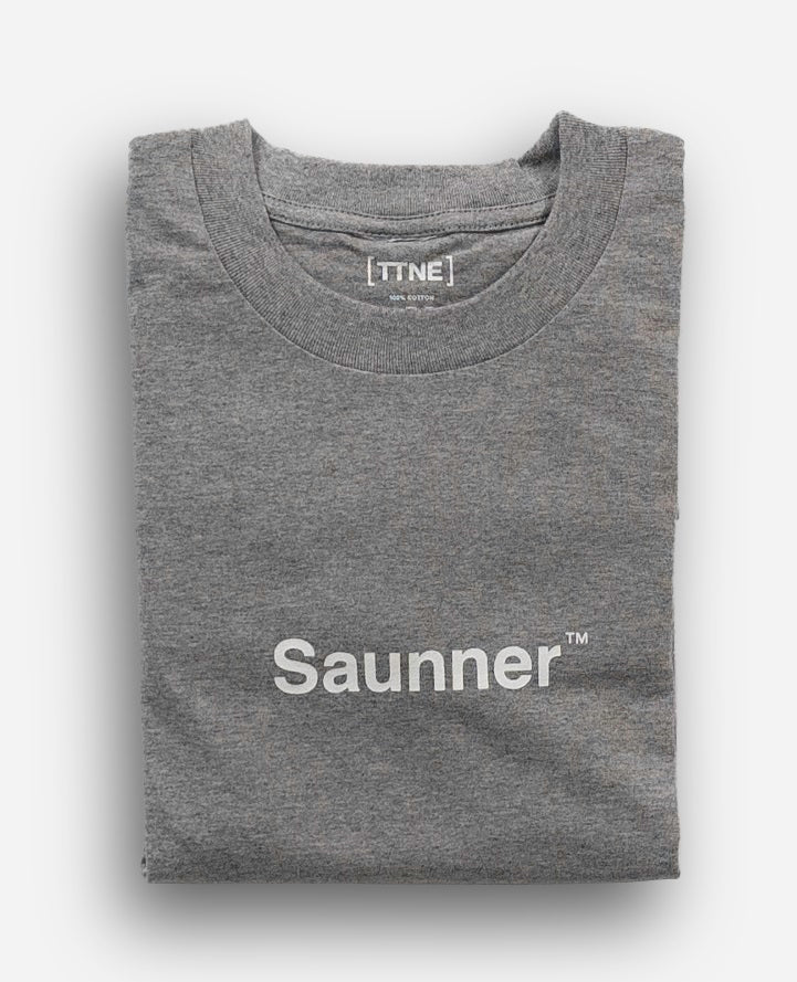 Saunner ™ Logo Long Sleeve Tee - Gray