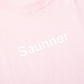 Saunner™️ Logo Tee for Kids - Baby Pink