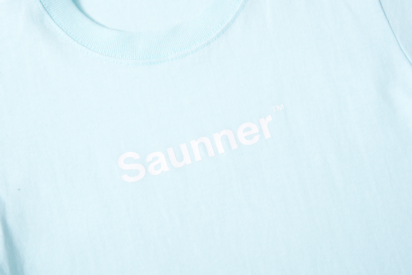 Saunner™️ Logo Tee for Kids - Mint Blue