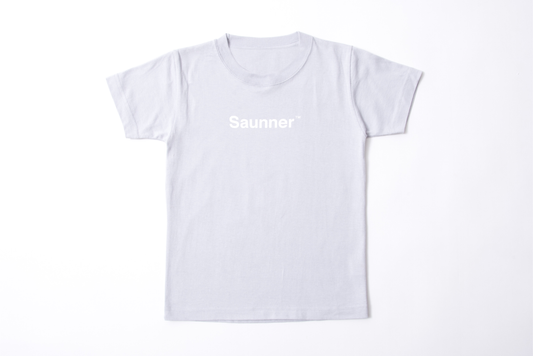 Saunner™️ Logo Tee for Kids - Light Gray