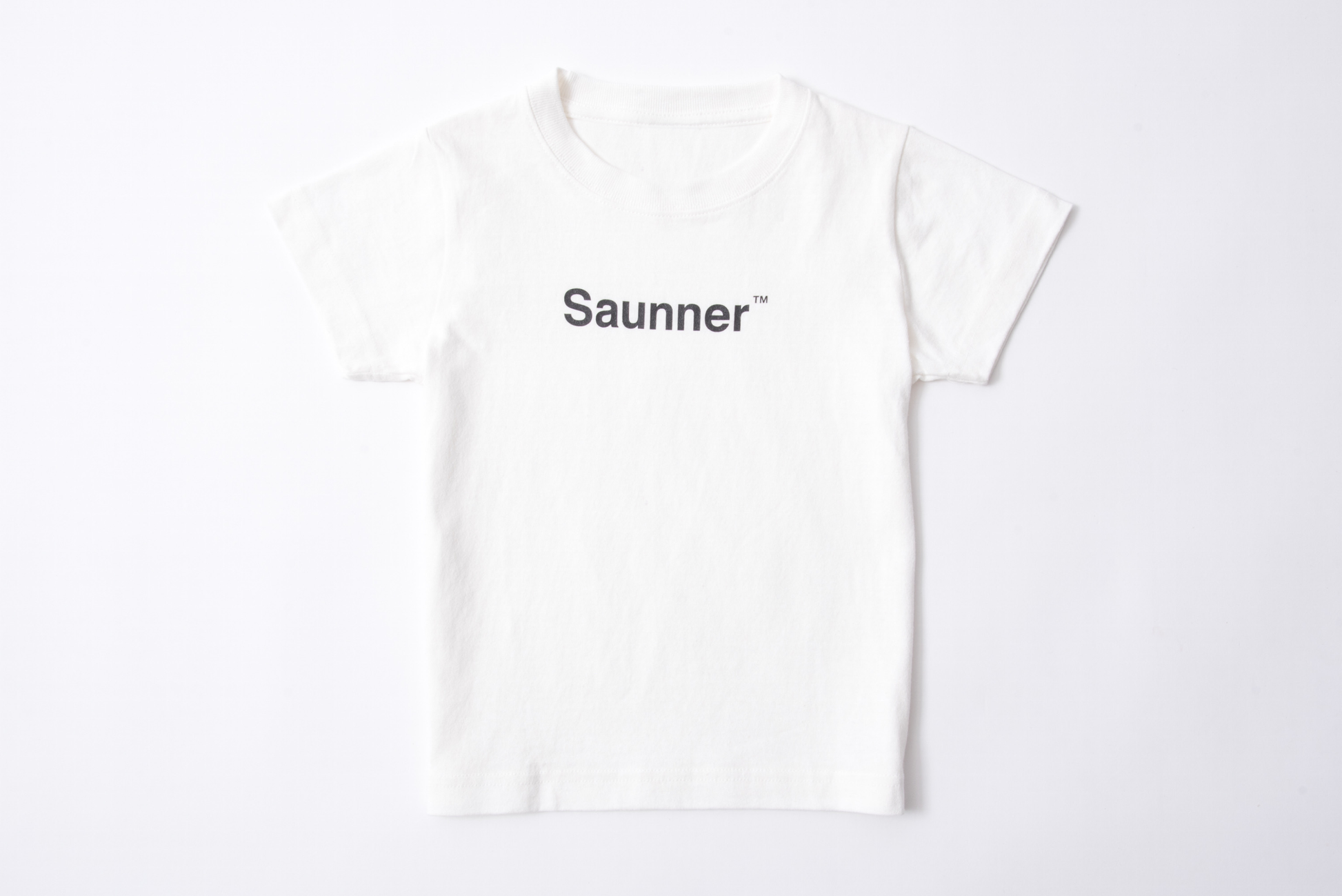 Saunner™️ Logo Tee for Kids - White