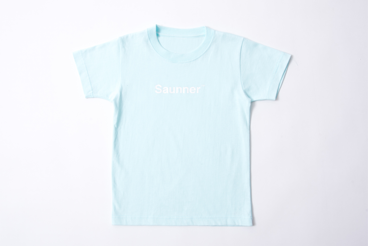Saunner™️ Logo Tee for Kids - Mint Blue