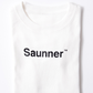 Saunner™️ Logo Tee for Kids - White