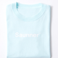 Saunner™️ Logo Tee for Kids - Mint Blue