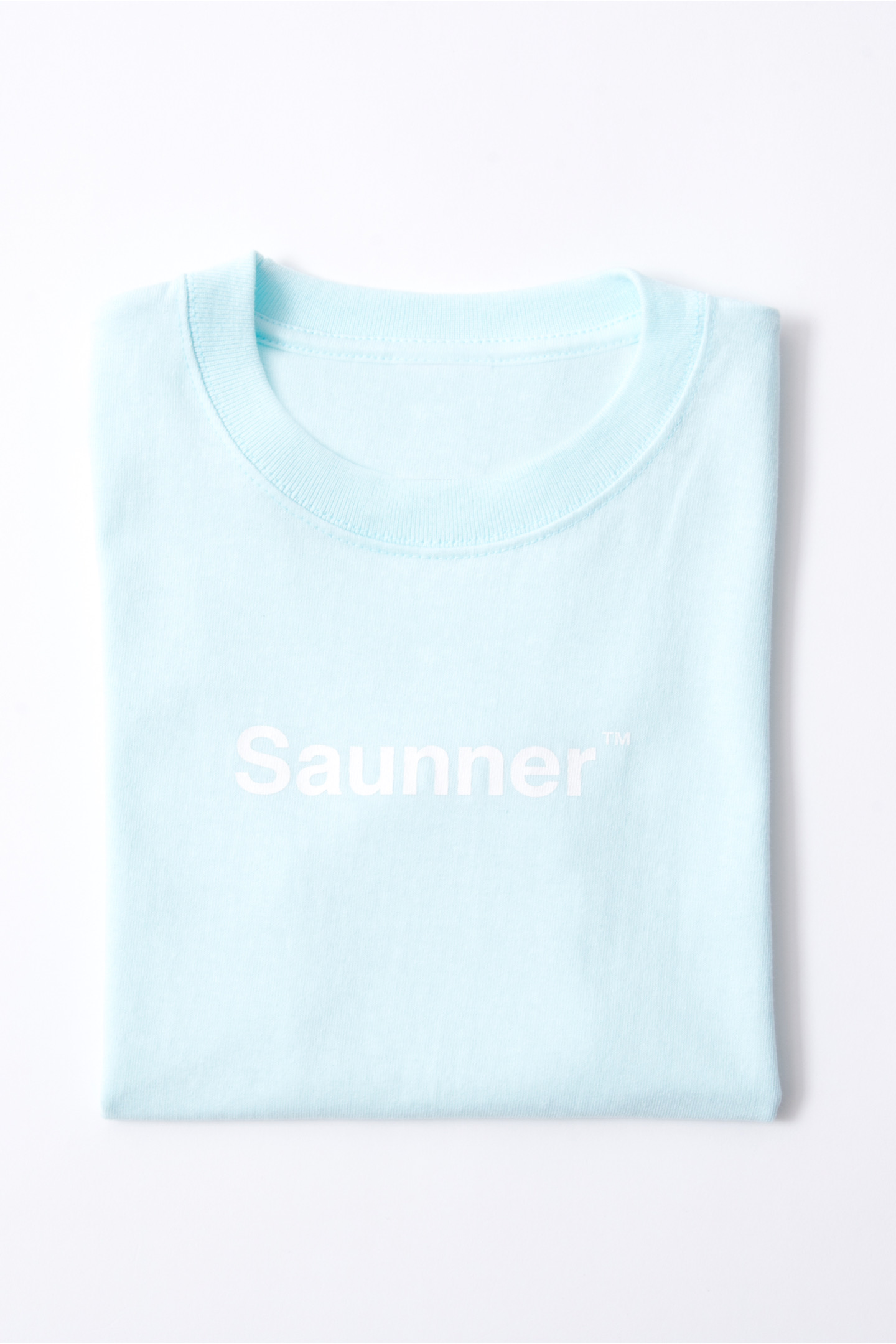 Saunner™️ Logo Tee for Kids - Mint Blue