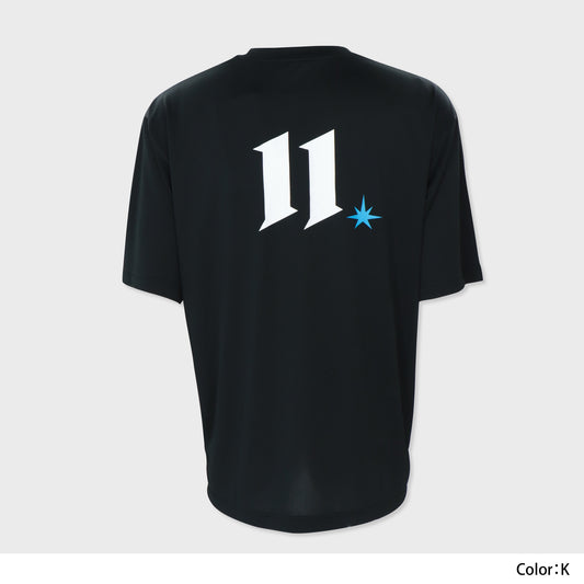 AFTWATER/ MESH BIG TEE - Black