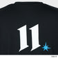 AFTWATER/ MESH BIG TEE - Black