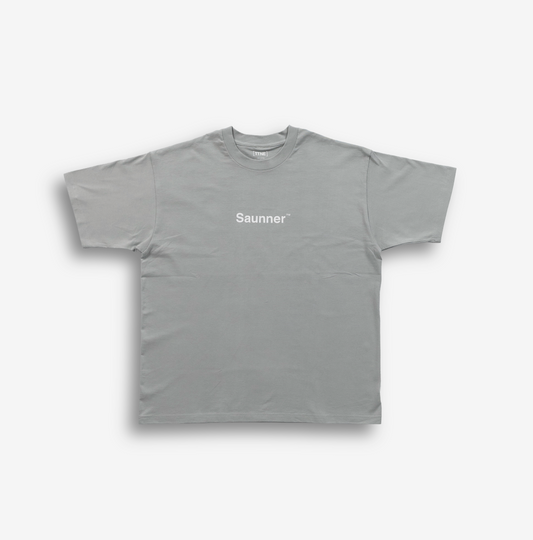 Saunner ™ Logo Tee - Light Gray