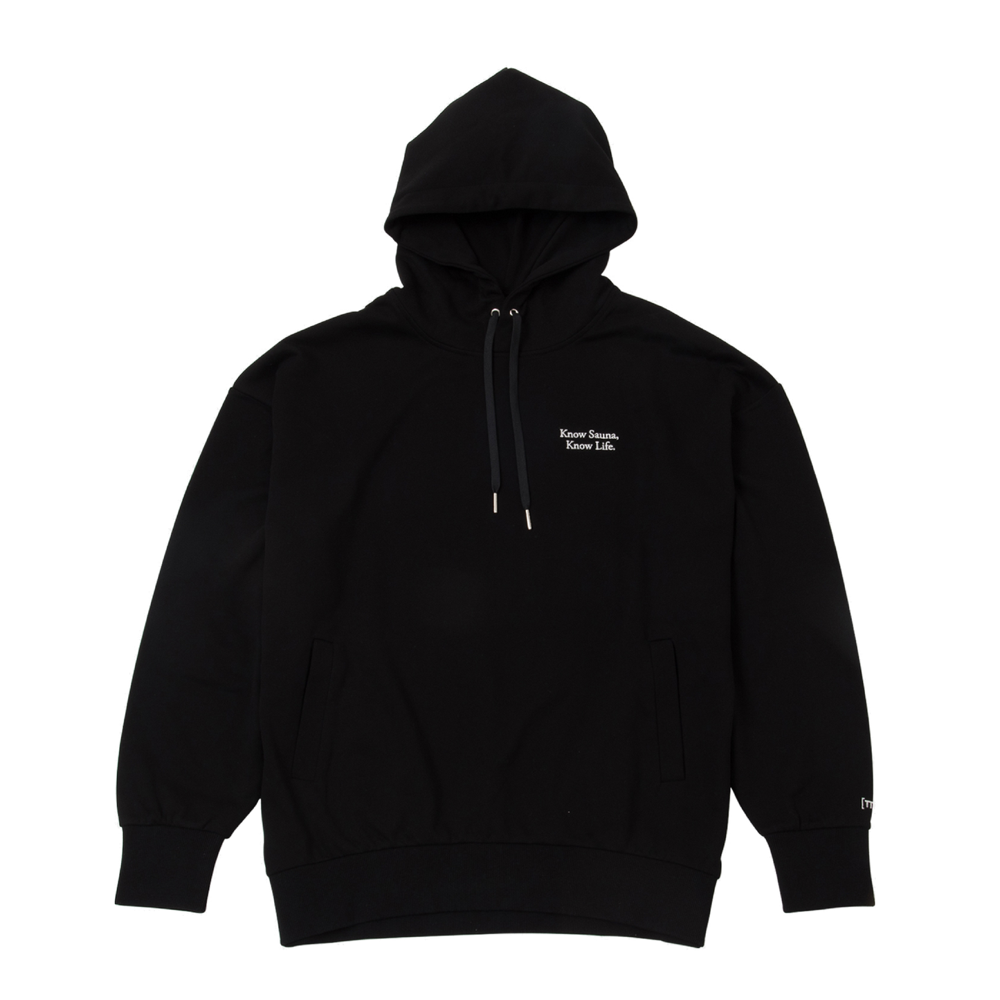 One Mile Sauna Wear”Know Sauna,Know Life” Hoodie - Black