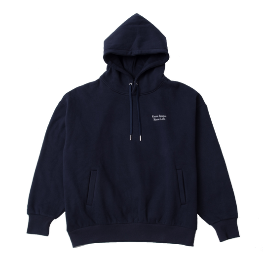 One Mile Sauna Wear”Know Sauna,Know Life”-Autumn/Winter Edition- Hoodie - Navy