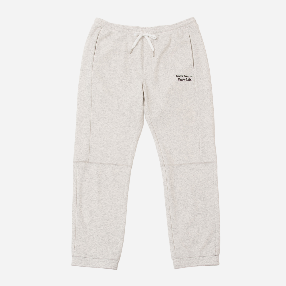 One Mile Sauna Wear”Know Sauna,Know Life” Pants - Heather Gray