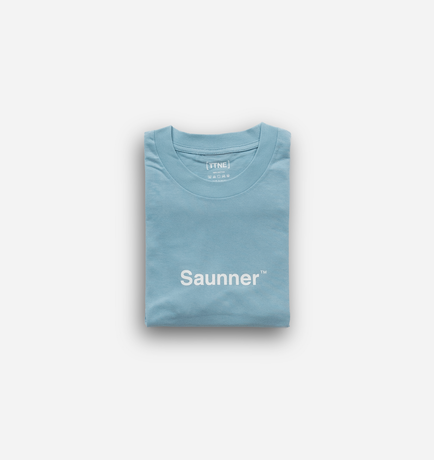 Saunner ™ Logo Tee - Pale Blue