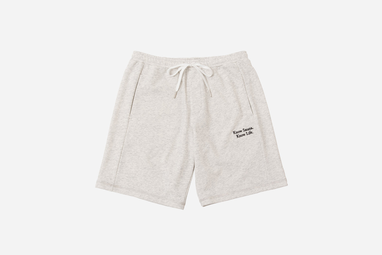 One Mile Sauna Wear”Know Sauna,Know Life” Half Pants - Heather Gray