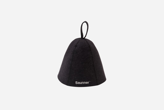 Saunner™️ Logo Sauna Hat For Kids - Black