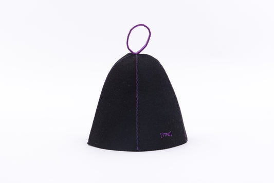 T icon Multi-Color Sauna Hat - Purple/Black