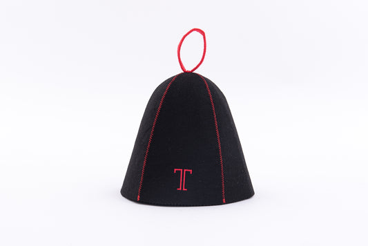 T icon Multi-Color Sauna Hat - Red/Black