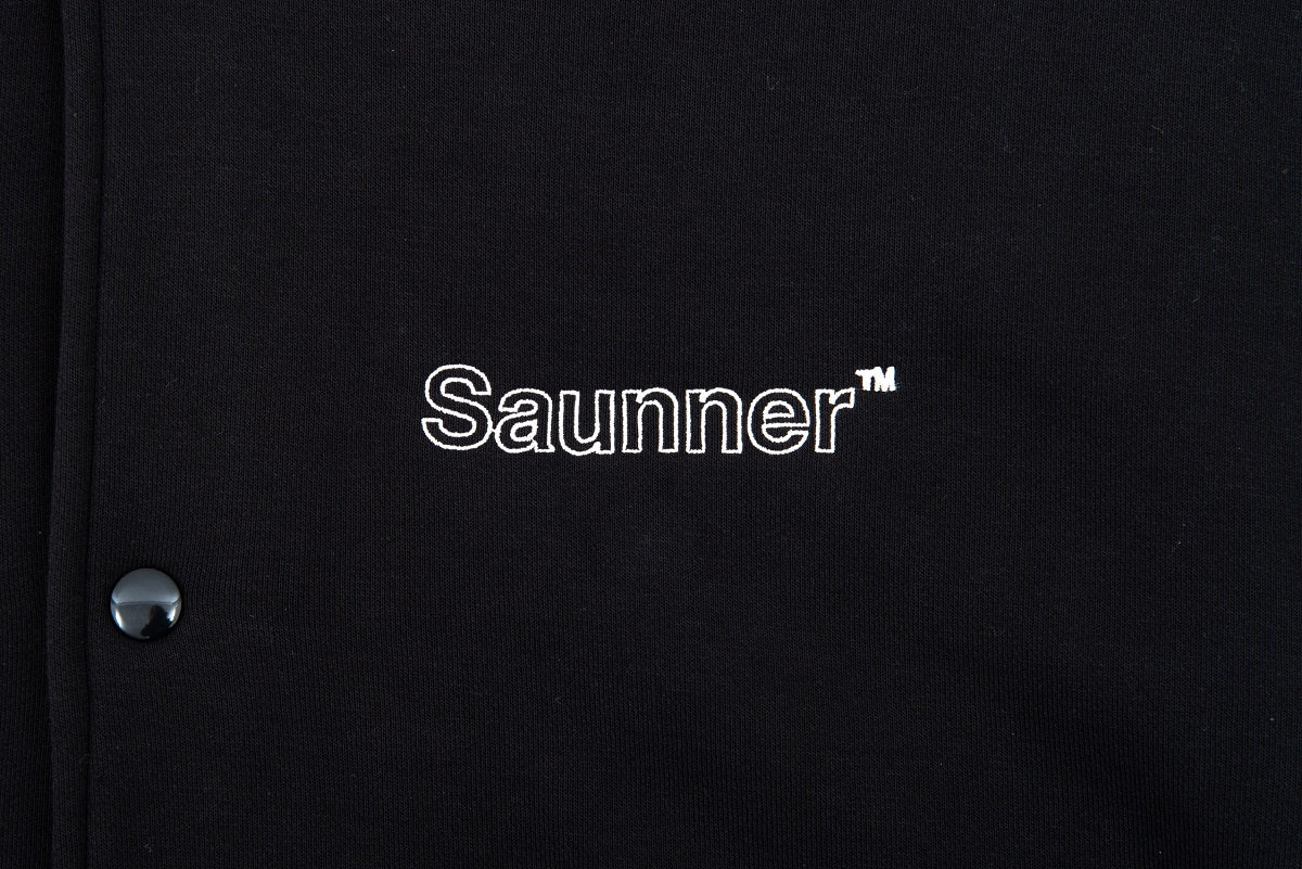 Saunner™️ Back to Black Sweat Snap Jacket