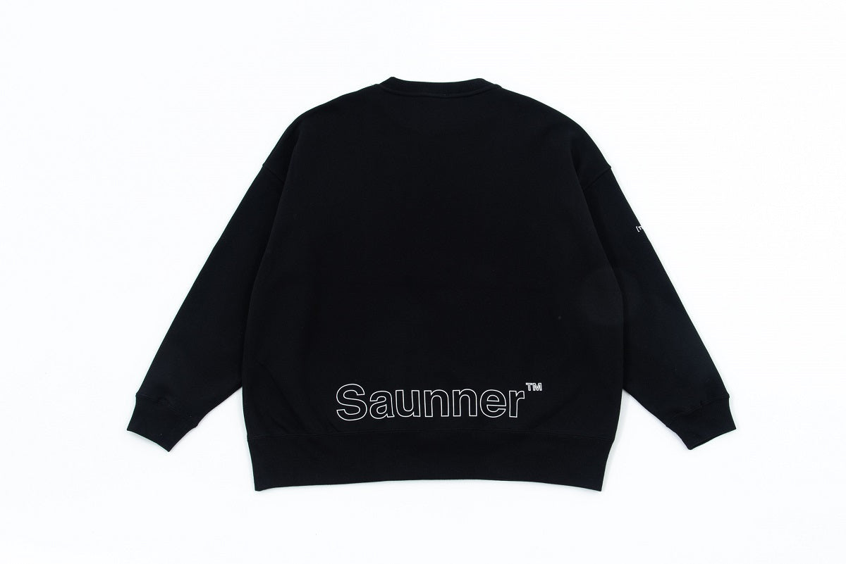 Saunner™️ Back to Black Crewneck Sweatshirt