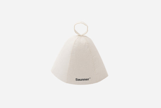 Saunner™️ Logo Sauna Hat Off White
