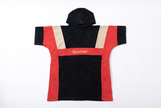 Saunner™️ Multi-Color Poncho - Red/Black