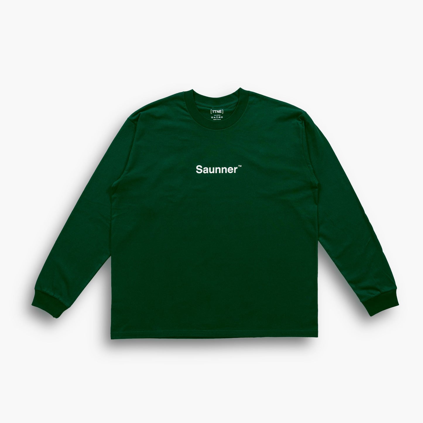 Saunner ™ Logo Long Sleeve Tee - Dark Green