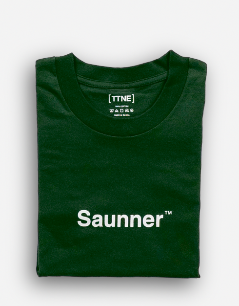Saunner ™ Logo Long Sleeve Tee - Dark Green