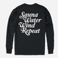 TTNE Small Box Logo Long Sleeve Tee "Repeat" - Black