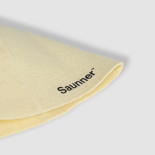 Saunner™️ Logo Sauna Hat For Kids - White